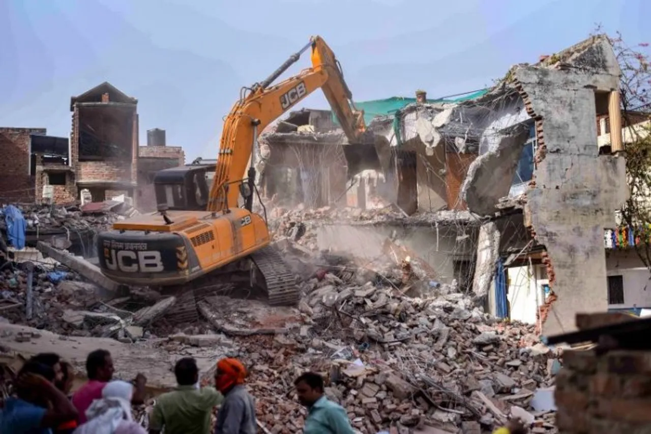 Demolished house of Javed Ahmad in Prayagaraj