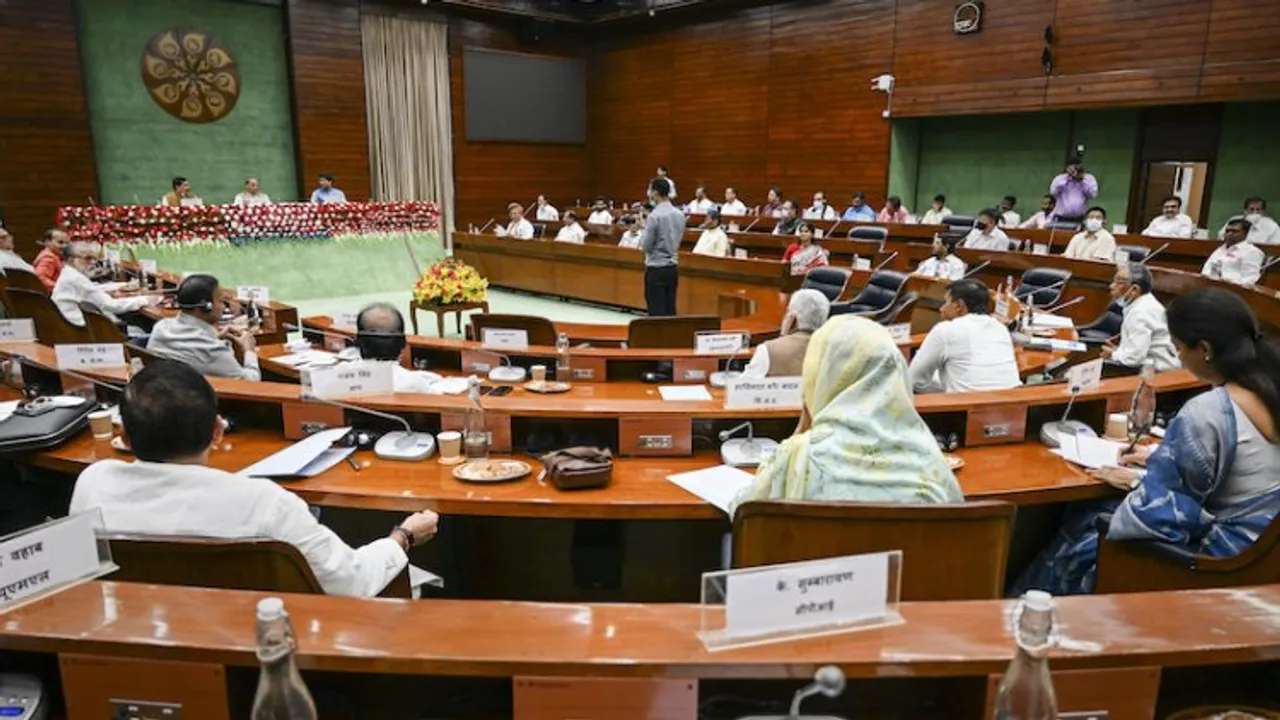 Picture from all-party meet before Monsoon session of parliament