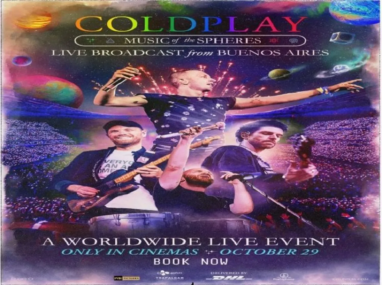 Coldplay, at cinema near you! PVR Pictures to release live theatrical