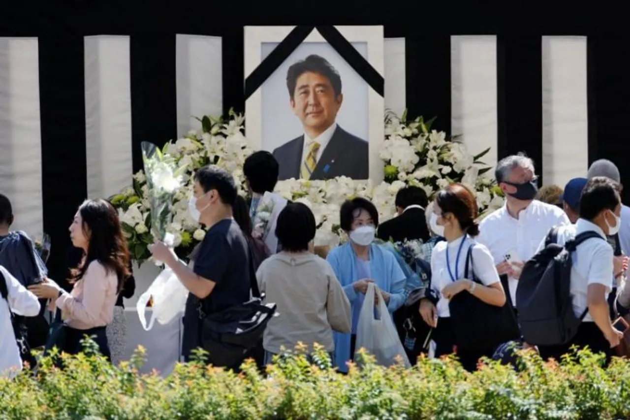 Tense Japan holds rare and controversial state funeral for assassinated ex-leader Shinzo Abe