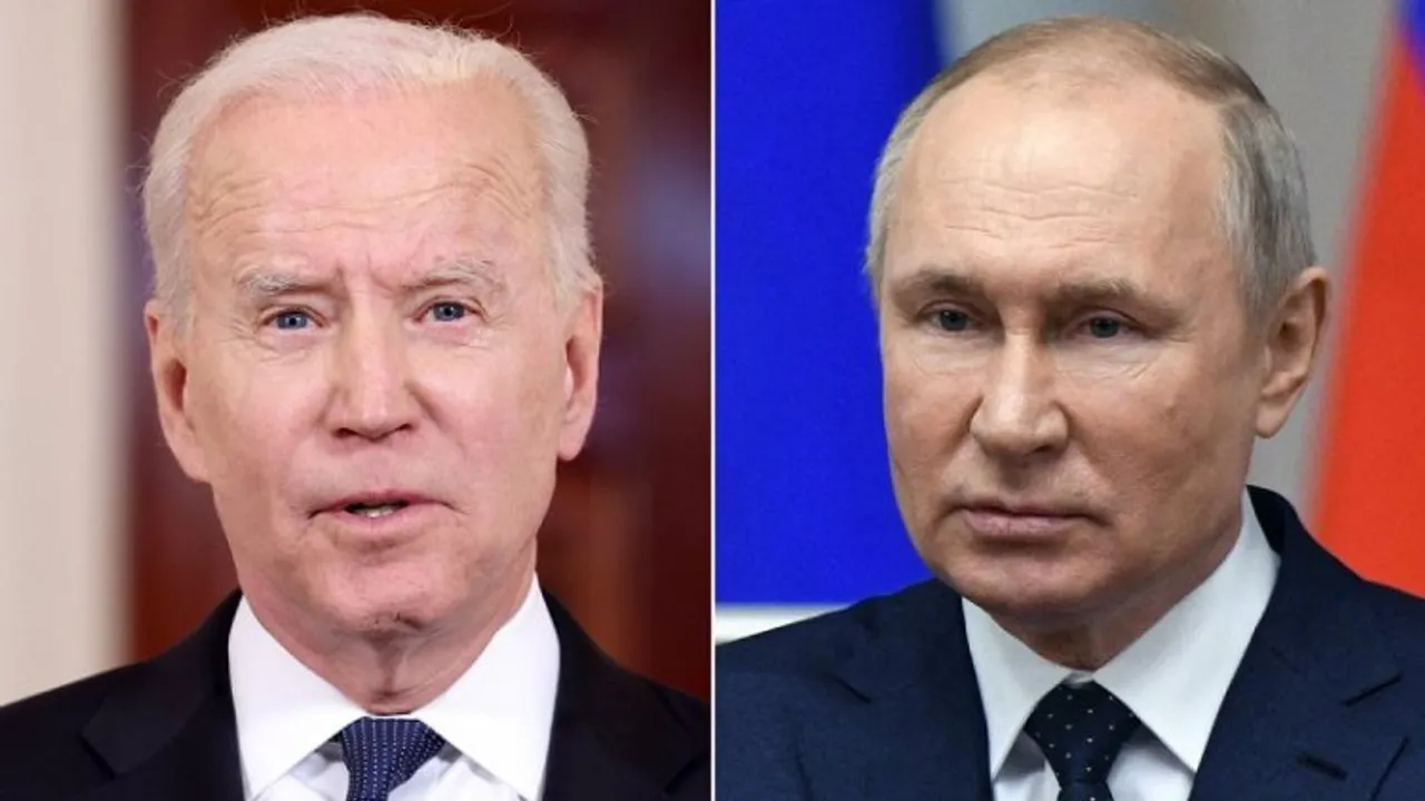 Joe Biden (Left); Vladimir Putin (Right)
