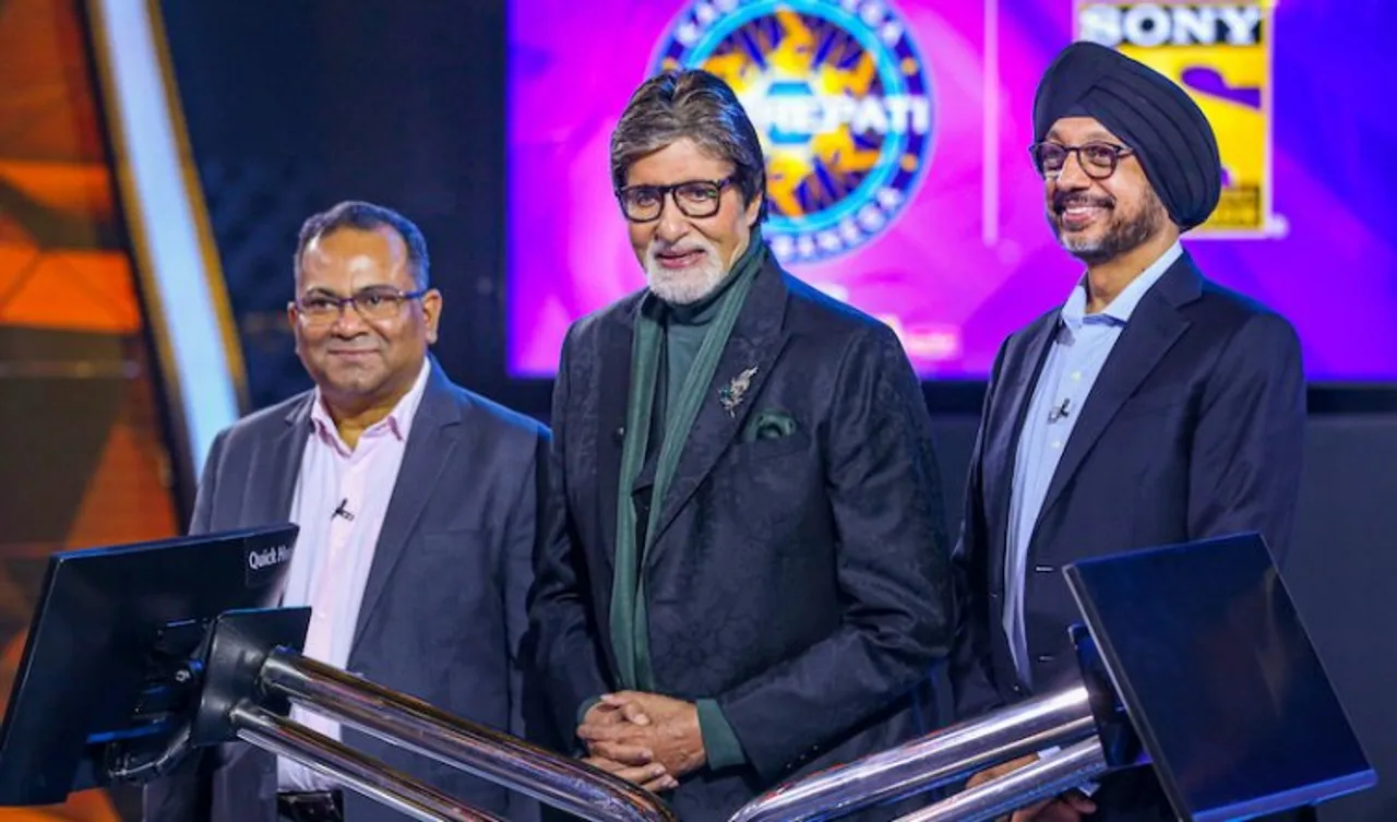(L-R) Danish Khan, Amitabh Bachchan and NP Singh
