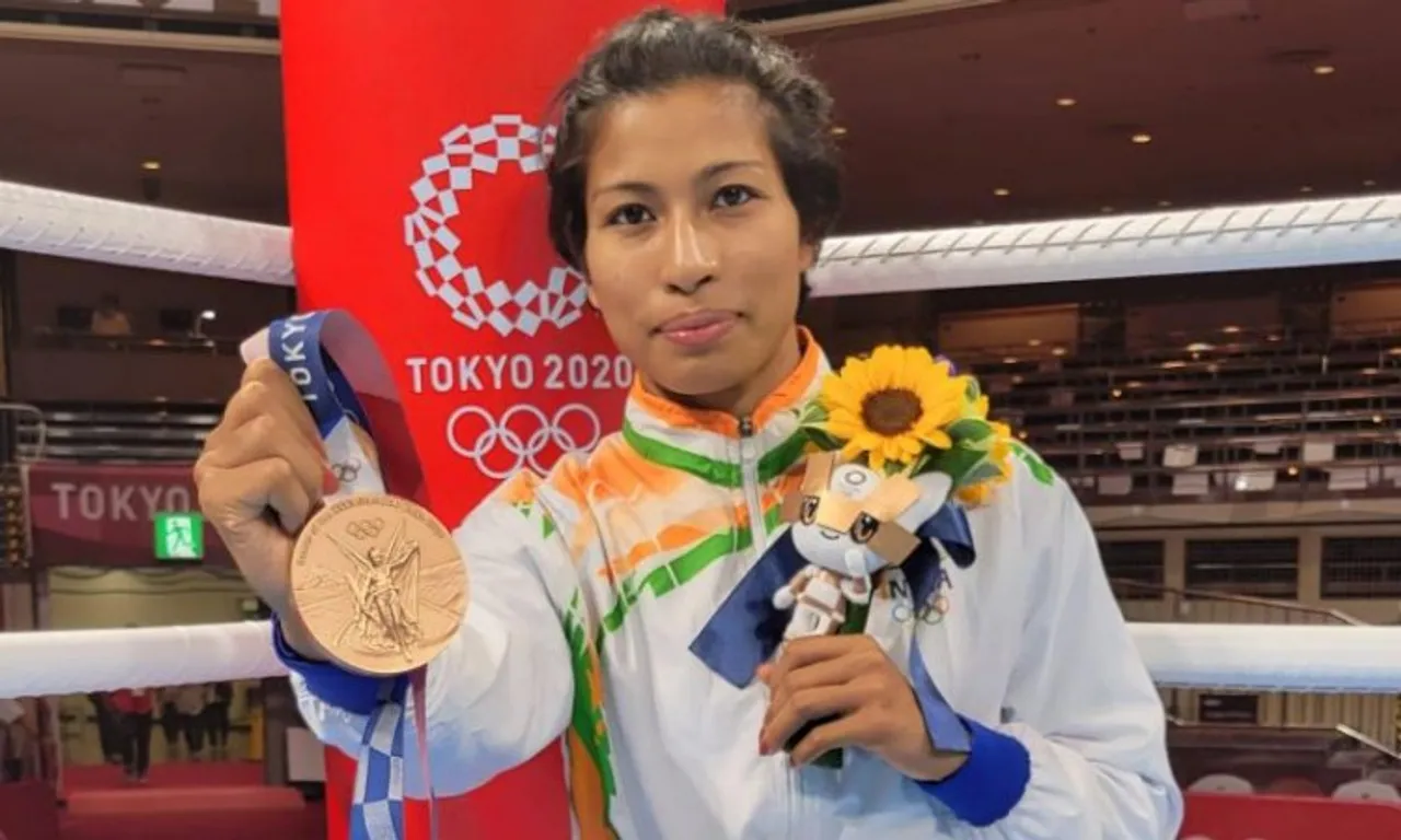  Olympic bronze medallist Indian boxer Lovlina Borgohain (File photo)