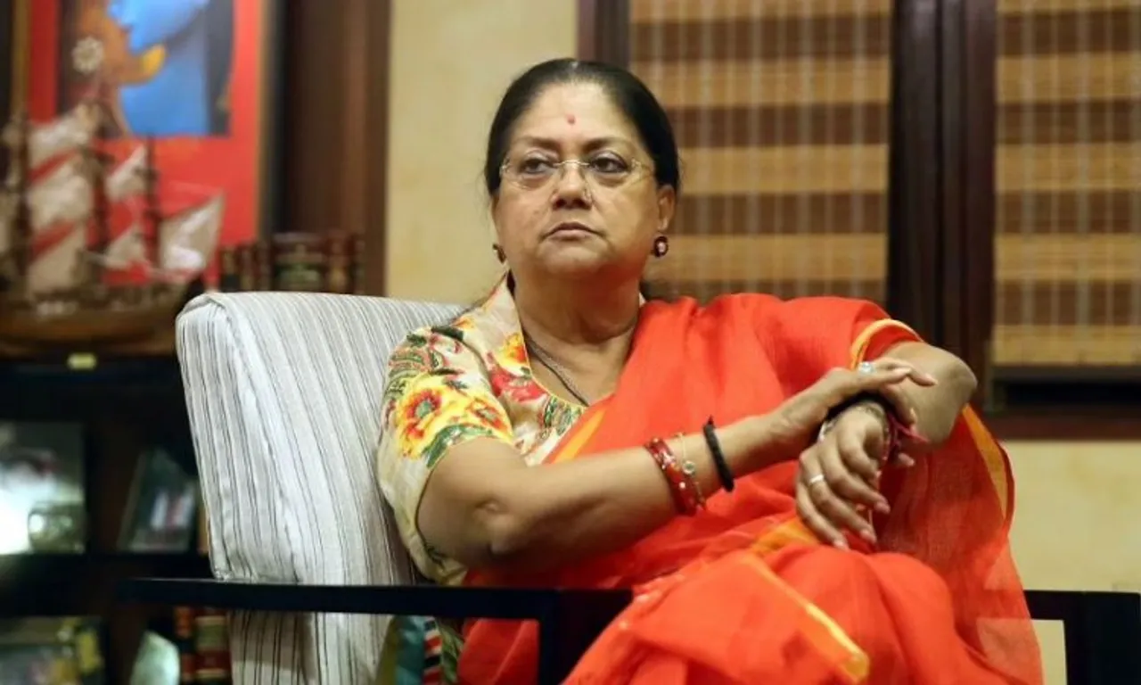 Former chief minister of Rajasthan Vasundhara Raje (File photo)