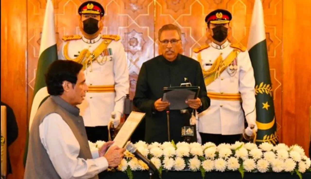 Oath-taking ceremony of Punjab CM Chaudhry Pervaiz Elahi at the President's House