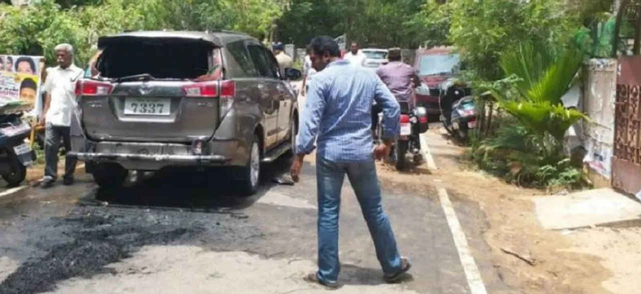 Petrol bomb hurled at TTV Dhinakaranâ€™s car in Chennai