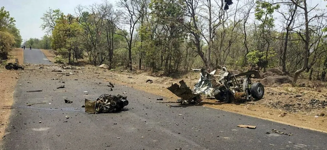 16 security personnel killed in IED blast by Maoists in Maharashtra's Gadchiroli