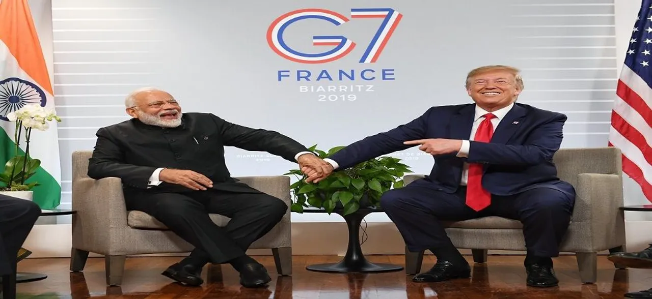 WATCH | Modi-Trumpâ€™s EPIC handshake after US president says PM speaks â€˜very good Englishâ€™