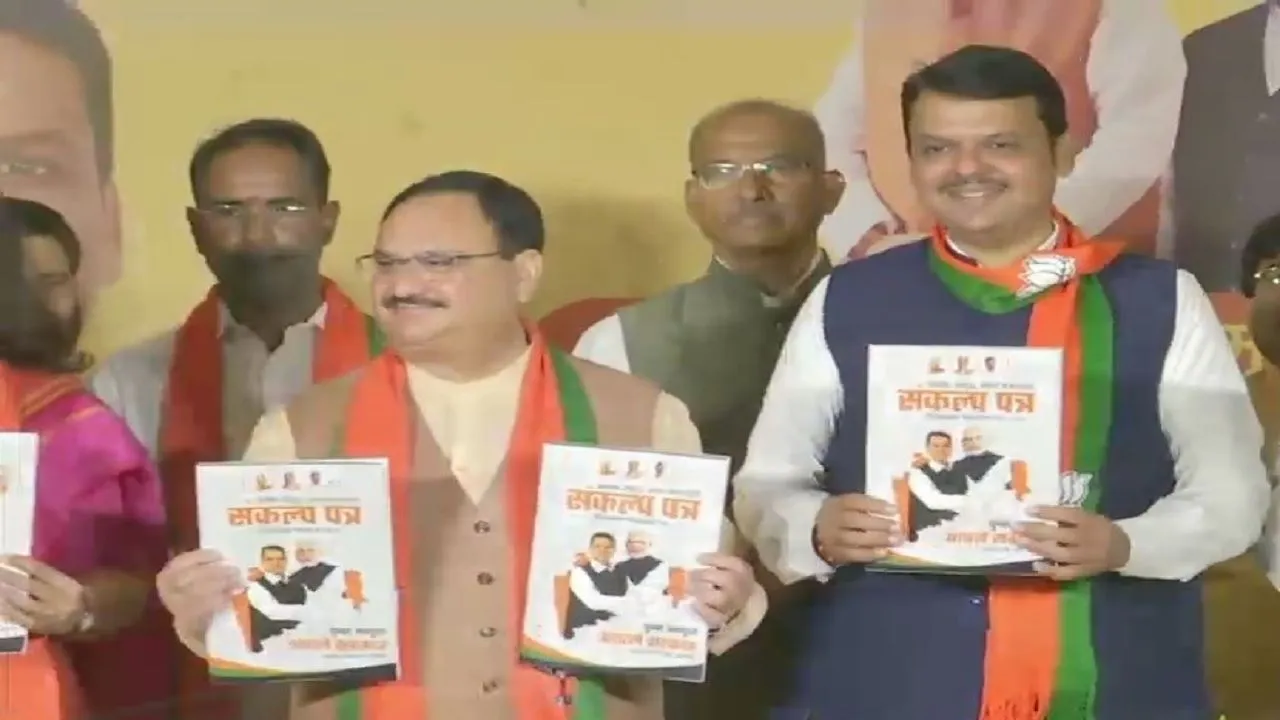 Maharashtra Assembly Polls: BJP Releases Manifesto, Promises 1 Crore Jobs