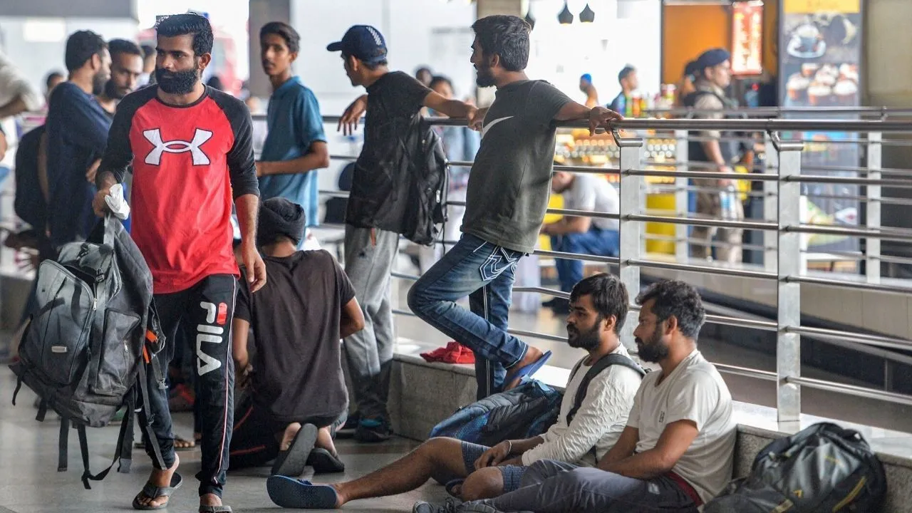 Over 300 Indians Deported From Mexico Land In Delhi