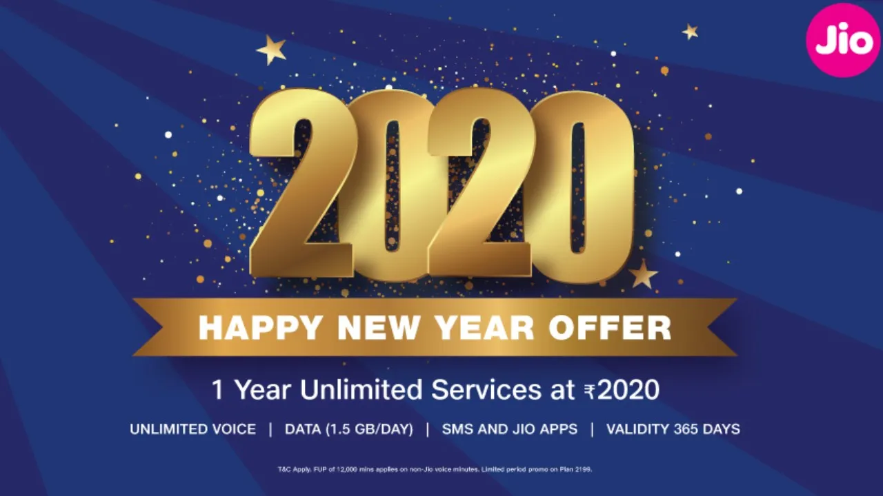 Jio Announces â€˜2020 Happy New Year Offerâ€™: Hereâ€™s All You Need To Know 