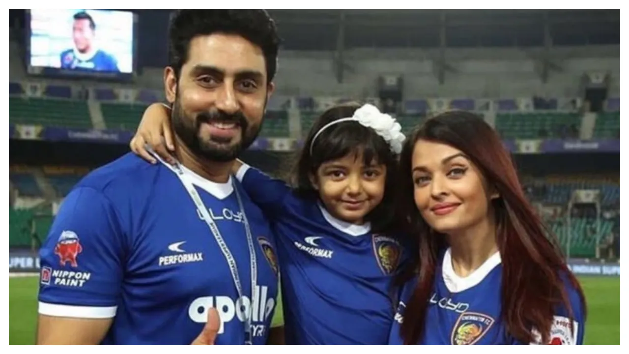 Aishwarya Rai With Abhishek And Daughter