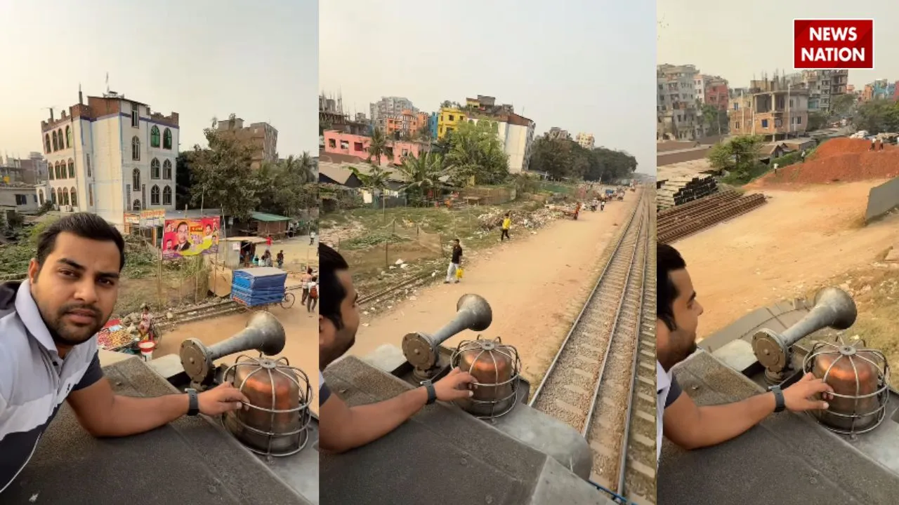 Young man traveled sleeping on train engine