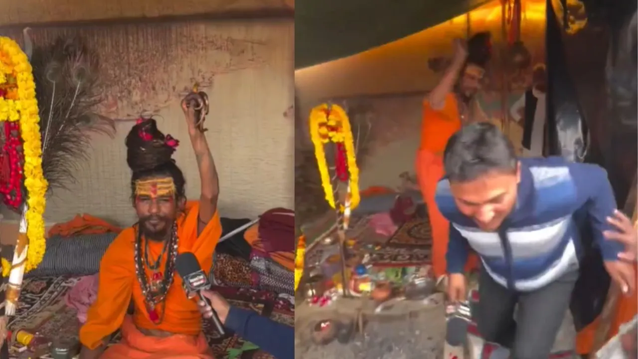Viral baba video beating man