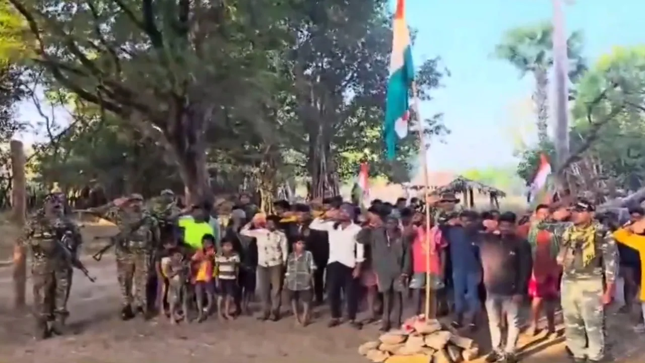 Republic Day celebration in naxelite area