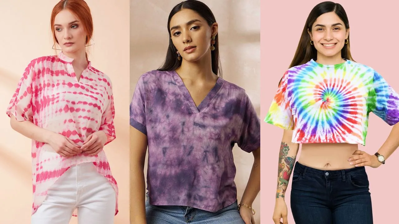 Tie and dye Tops