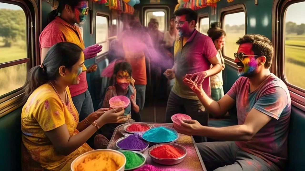 Don't Play Holi in train know rules 