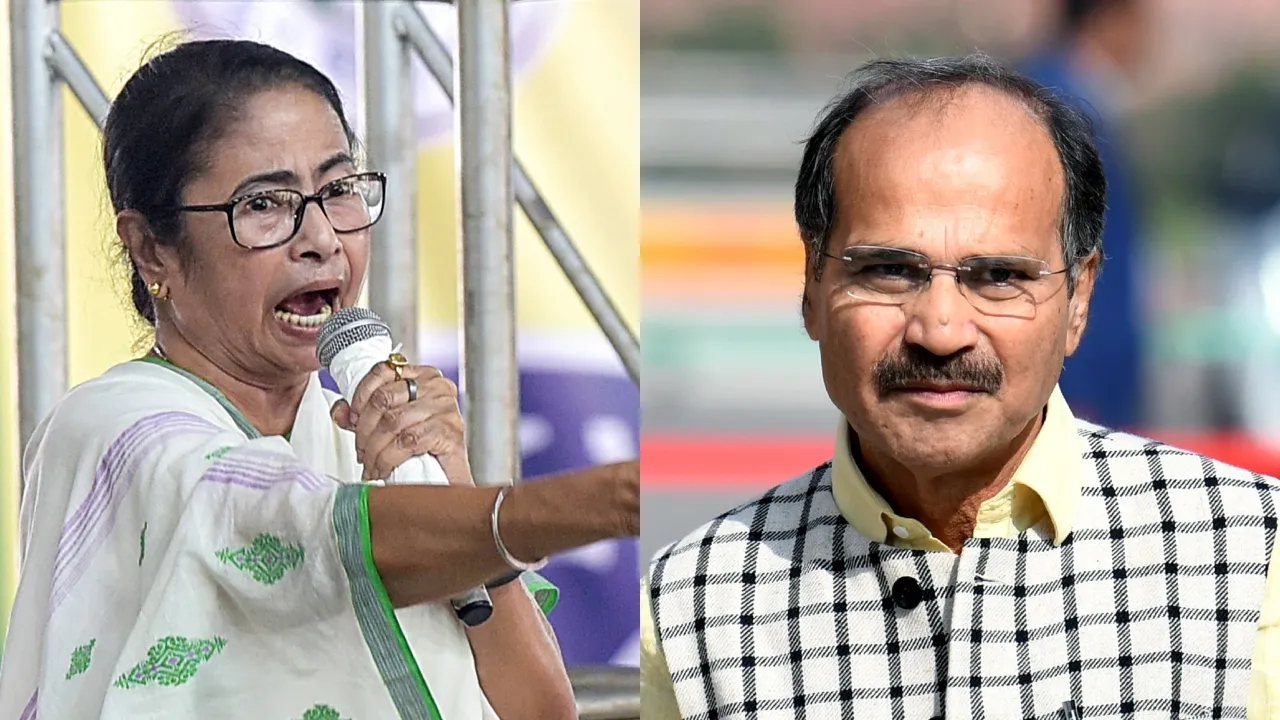 Adhir Ranjan And Mamata Banerjee