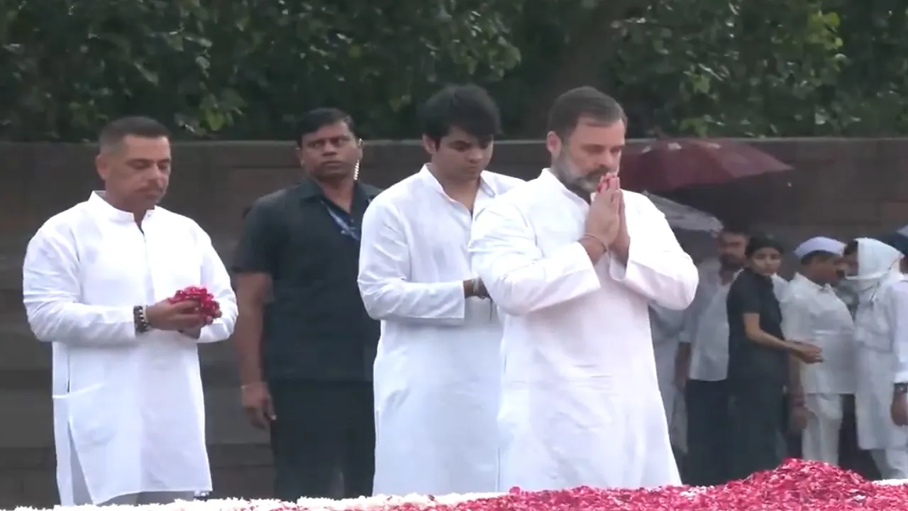 Rahul Gandhi at Veer Bhumi