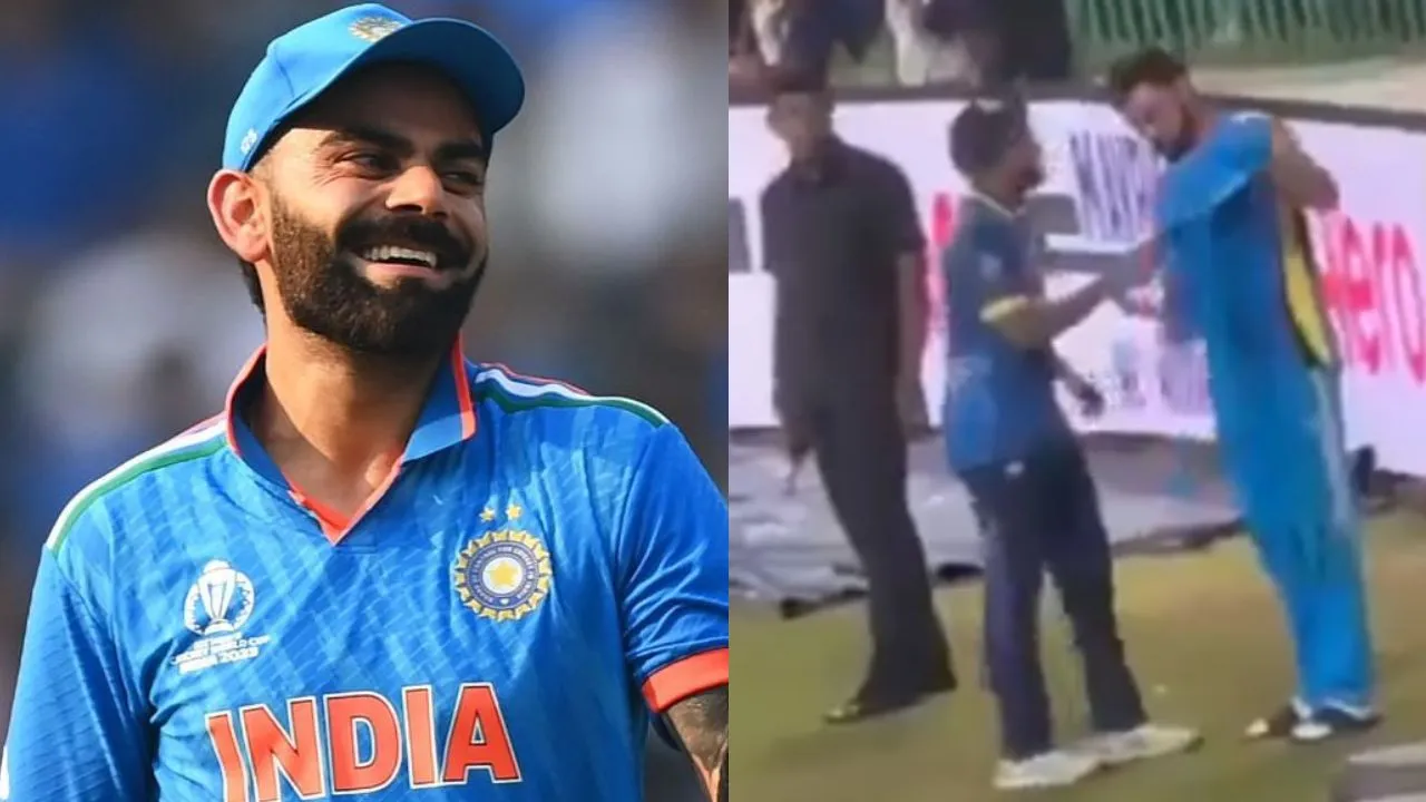 Kusal Mendis receives Virat Kohli signed T shirt 