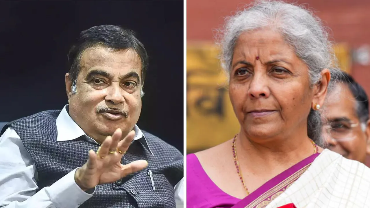 Nitin Gadkari and Nirmala Sitharaman