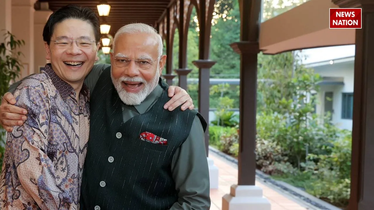 PM Modi and Lawrence Wong