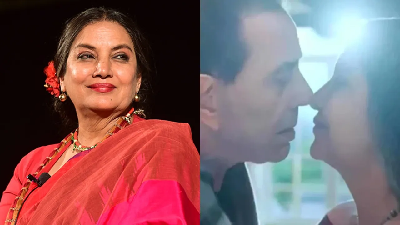 Shabana Azmi Dharmendra Kissing Scene