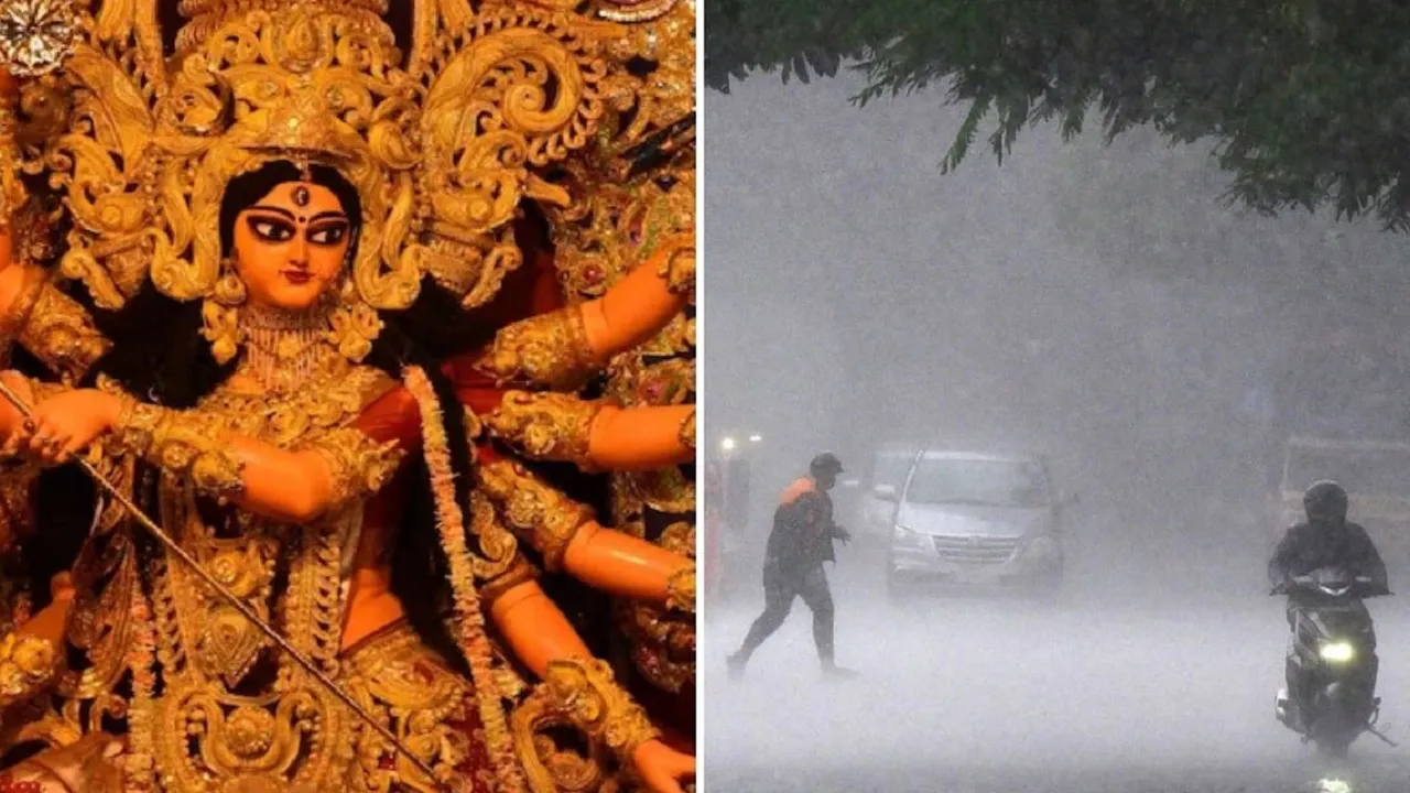 Rain Alert  Durga Puja