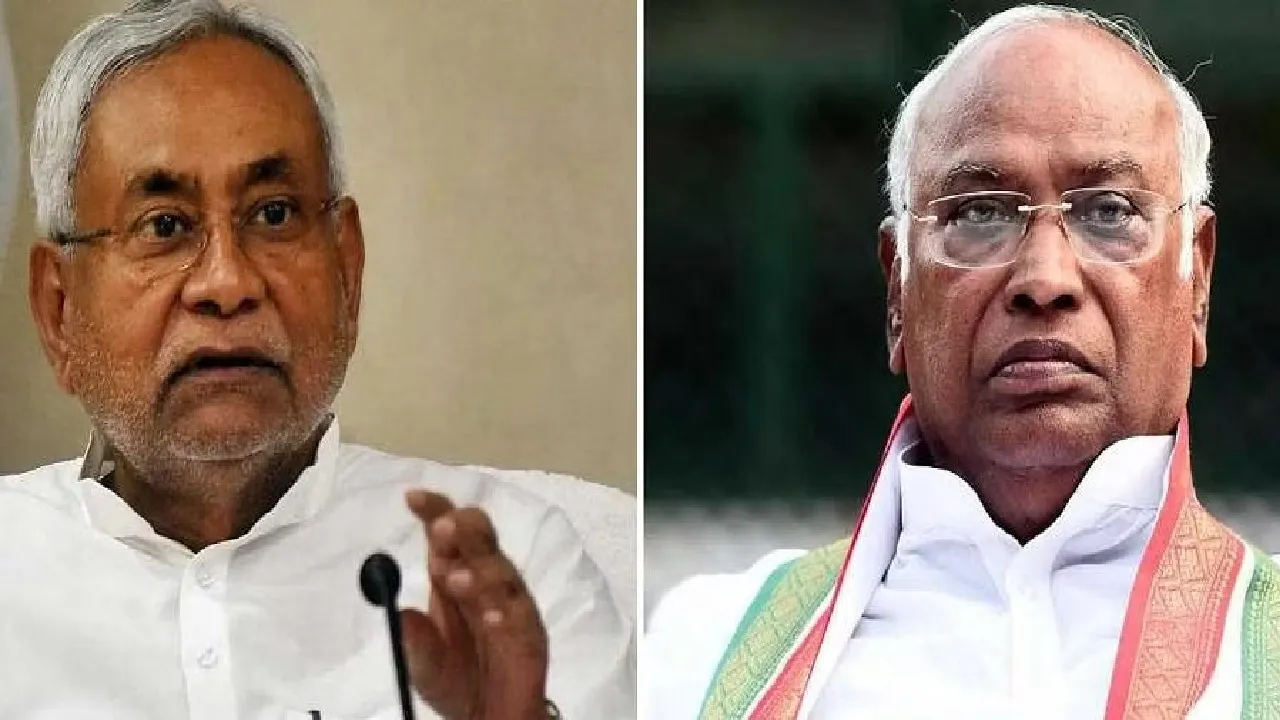 nitish kumar and kharge