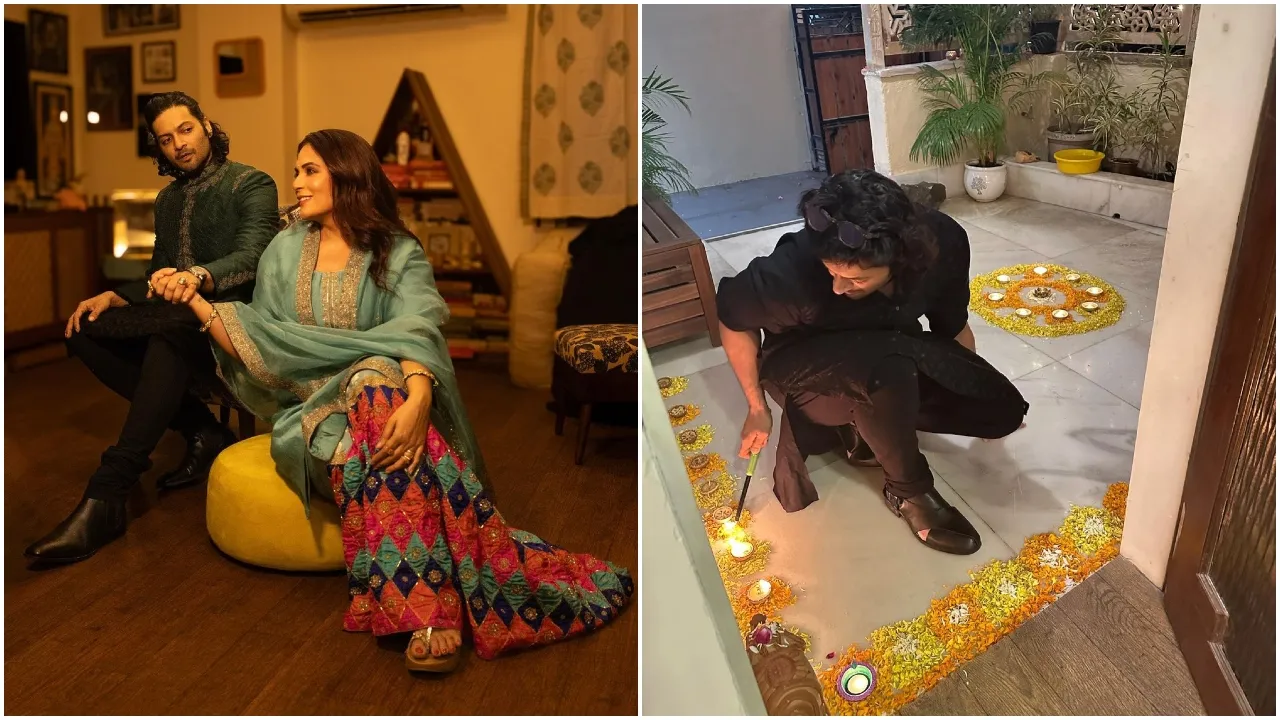 Ali Fazal Richa Chadha Diwali Pics