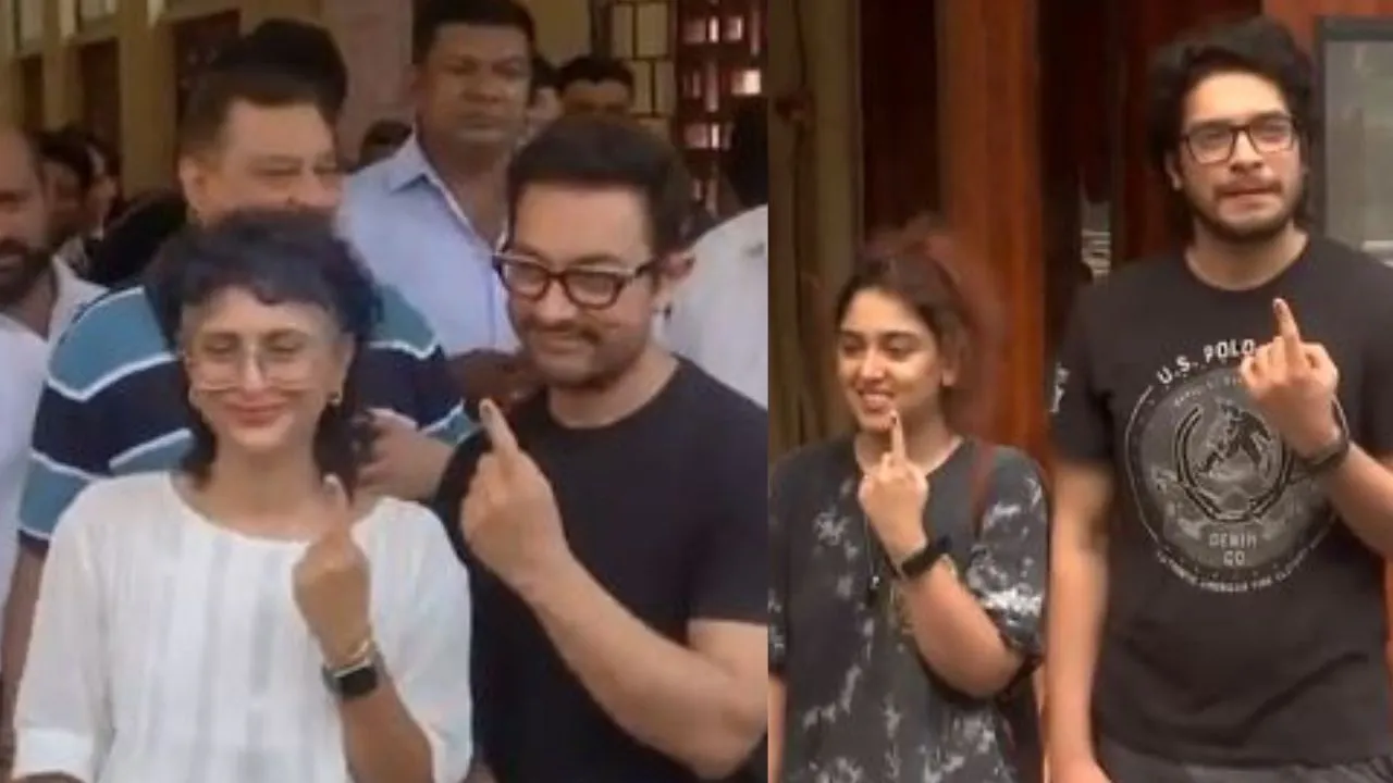 Aamir Khan votes