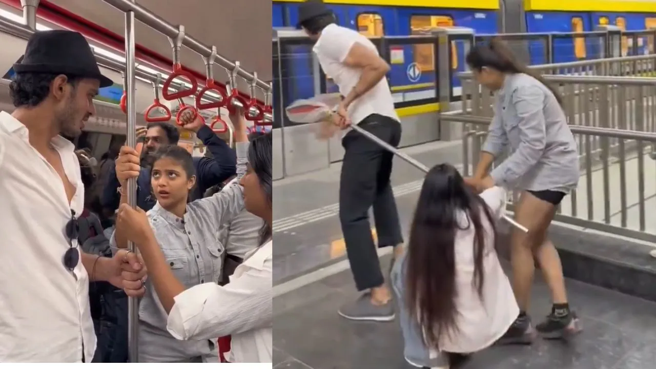 viral video delhi metro