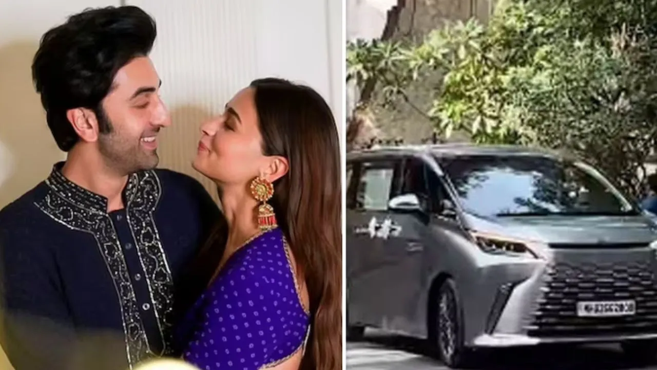 Ranbir Kapoor Alia Bhatt Lexus car