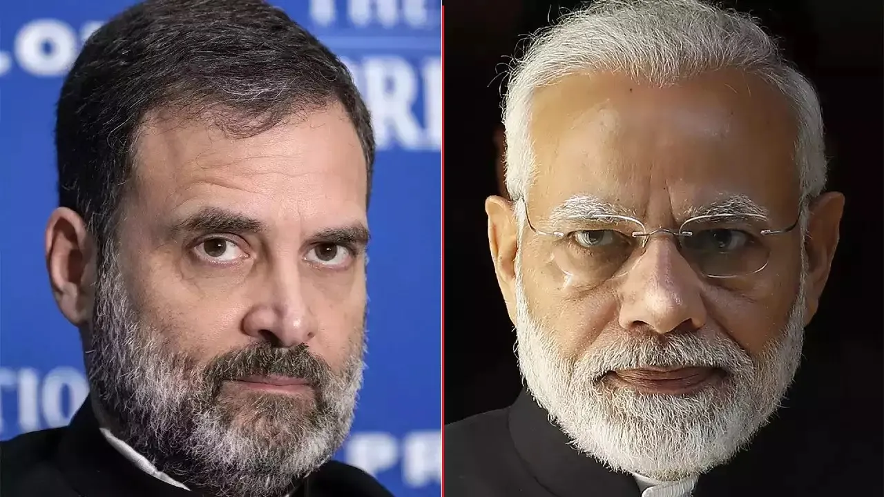 Narendra Modi and Rahul Gandhi