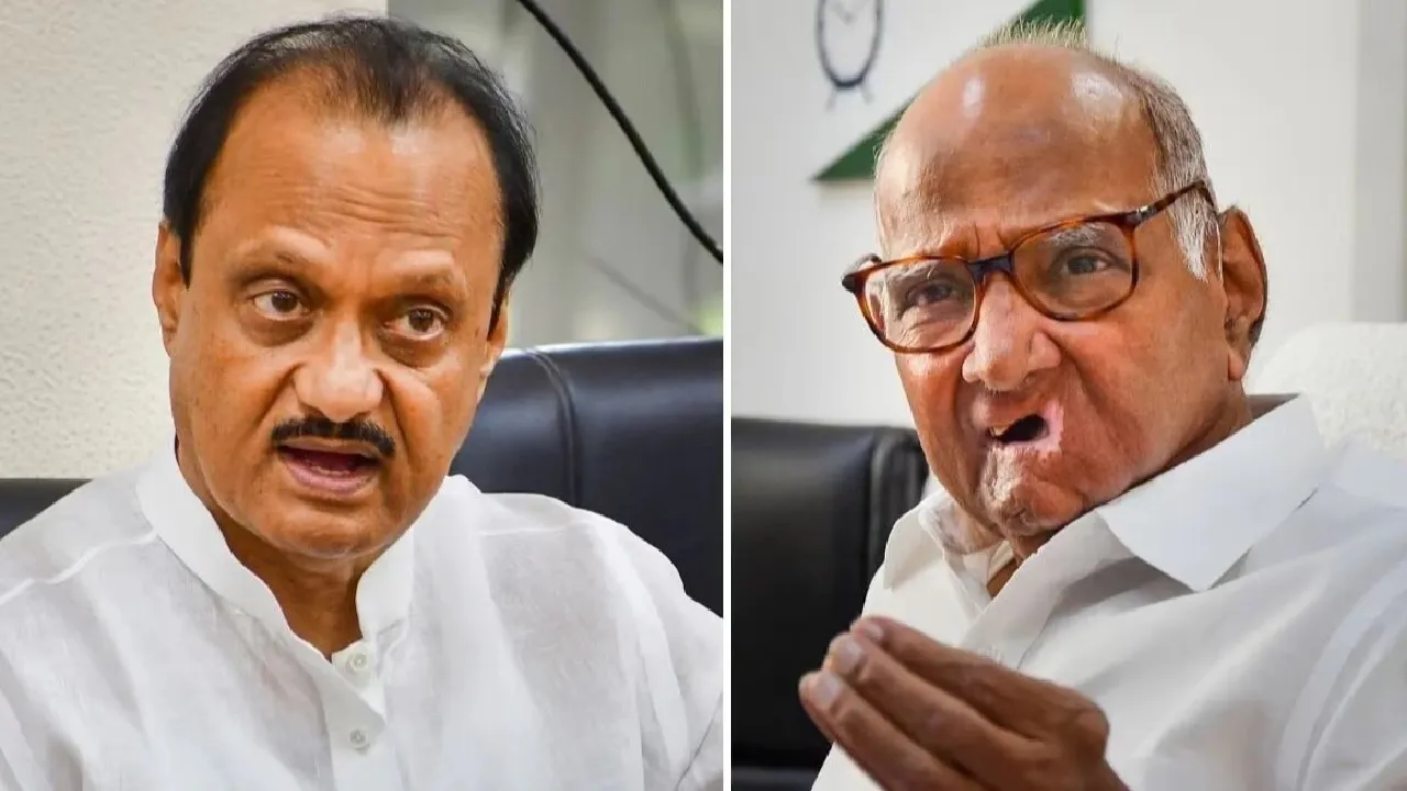 ajit and sharad pawar pic