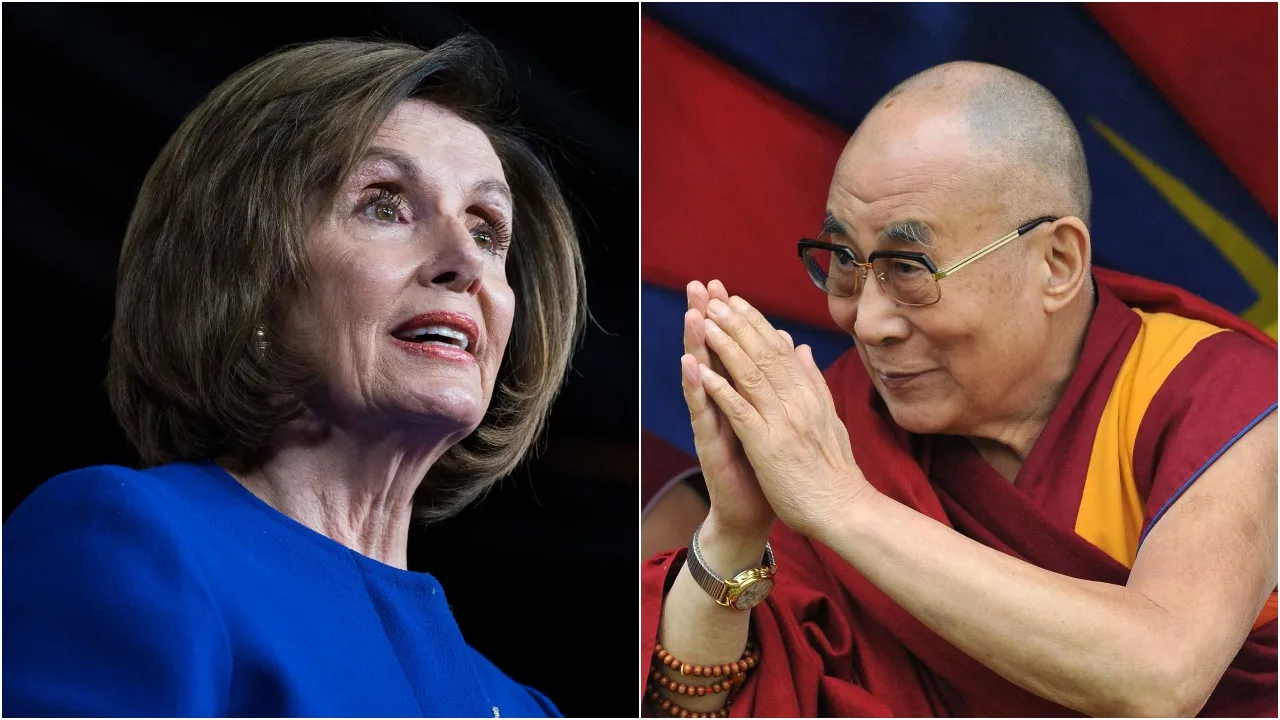 Nancy Pelosi and Dalai Lama