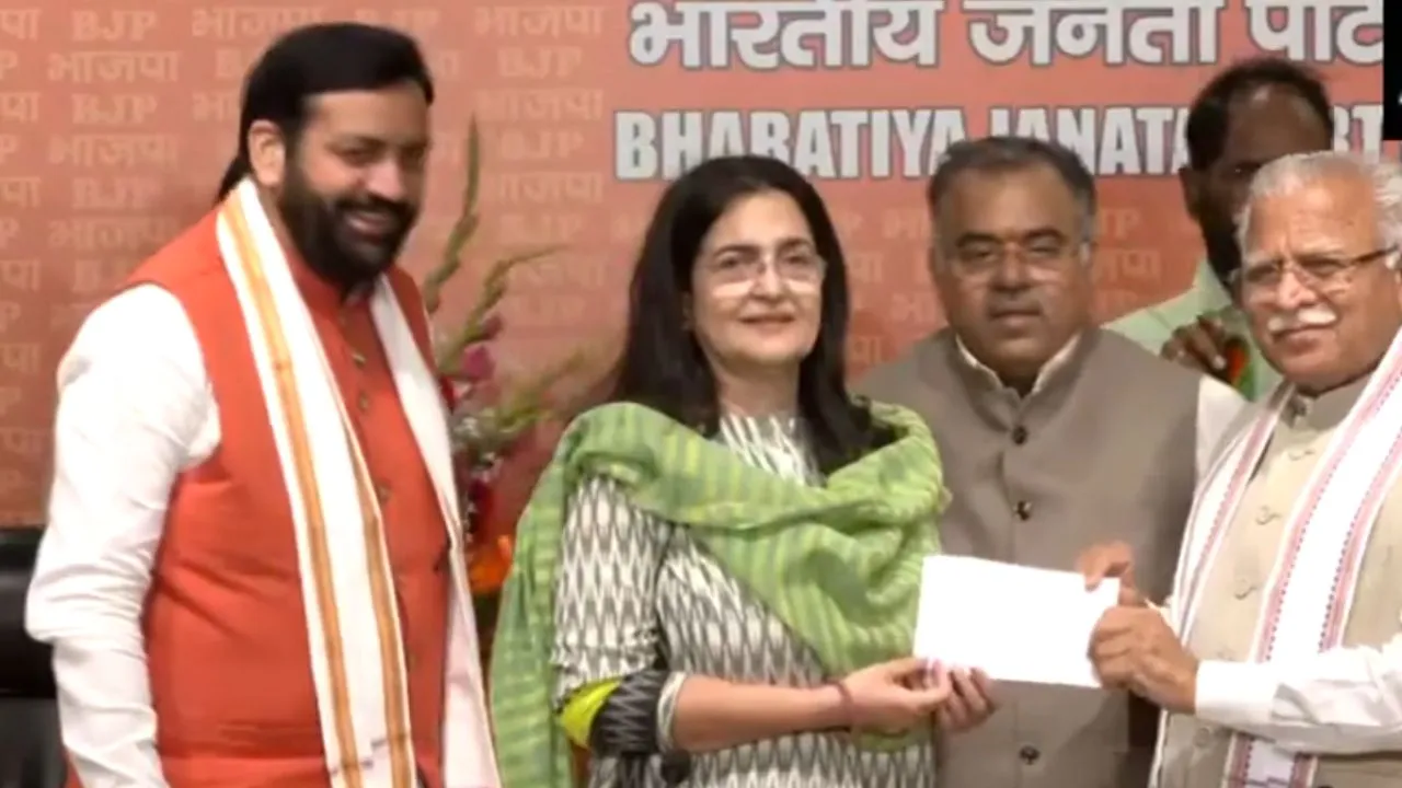 haryana kiran choudhary and daughter shruti choudhary join bjp