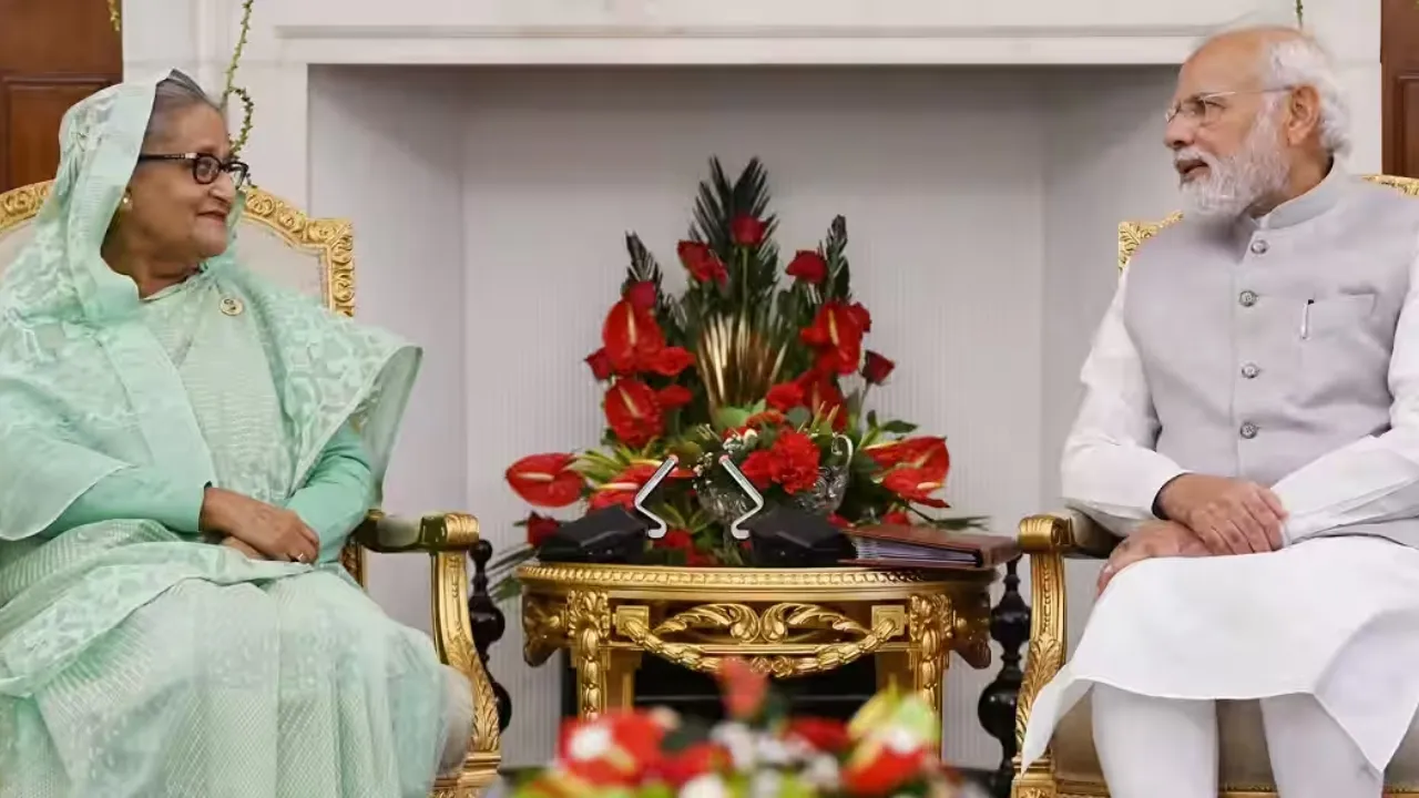 PM Modi With Sheikh Hasina