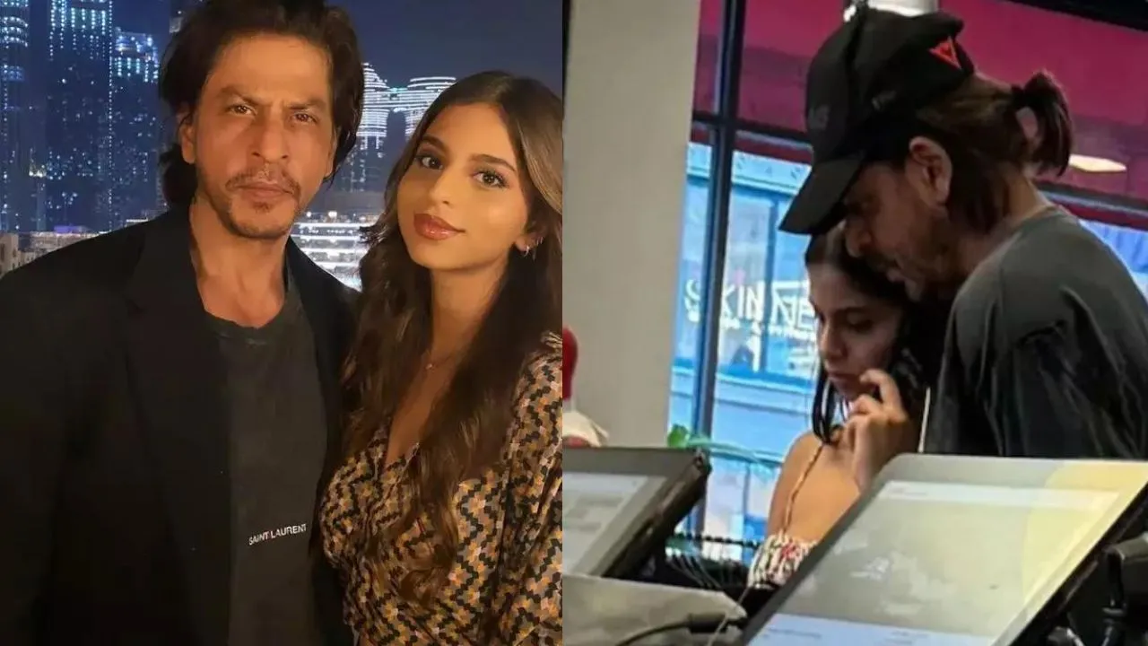 shahrukh khan suhana khan photo