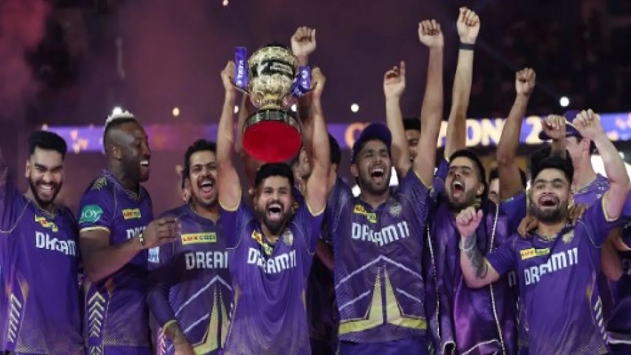 KKR IPL 2024 Trophy Celebration