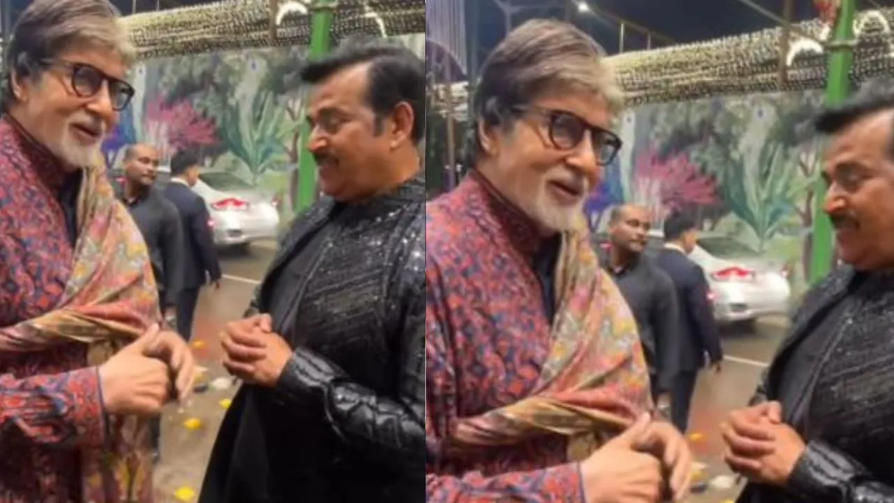 Ravi Kishan praising Amitabh Bachchan