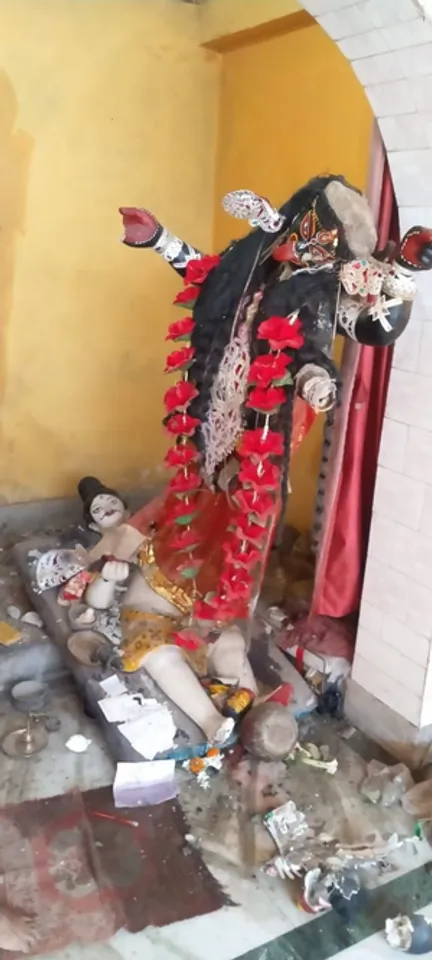 पश्चिम बंगाल में काली माता की मूर्ति क्षतिग्रस्त, सुकांत मजूमदार का टीएमसी पर वार