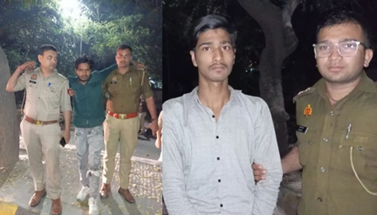 नोएडा में पुलिस के साथ मुठभेड़ में दो बदमाश गिरफ्तार