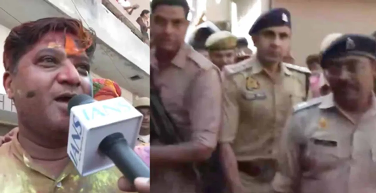 संभल: सीओ अनुज चौधरी अर्धसैनिक बलों के साथ कर रहे गश्त, स्थानीय लोग बोले- 'होली का भव्य और दिव्य आयोजन हो रहा'