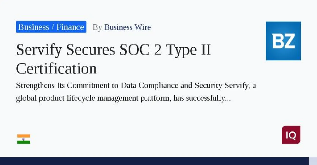Servify Secures SOC 2 Type II Certification