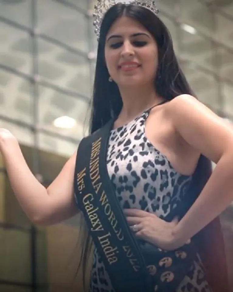 Honored To Bring Home The Crown On Our Independence Day Says Mrs. Galaxy winner Chahat Dalal