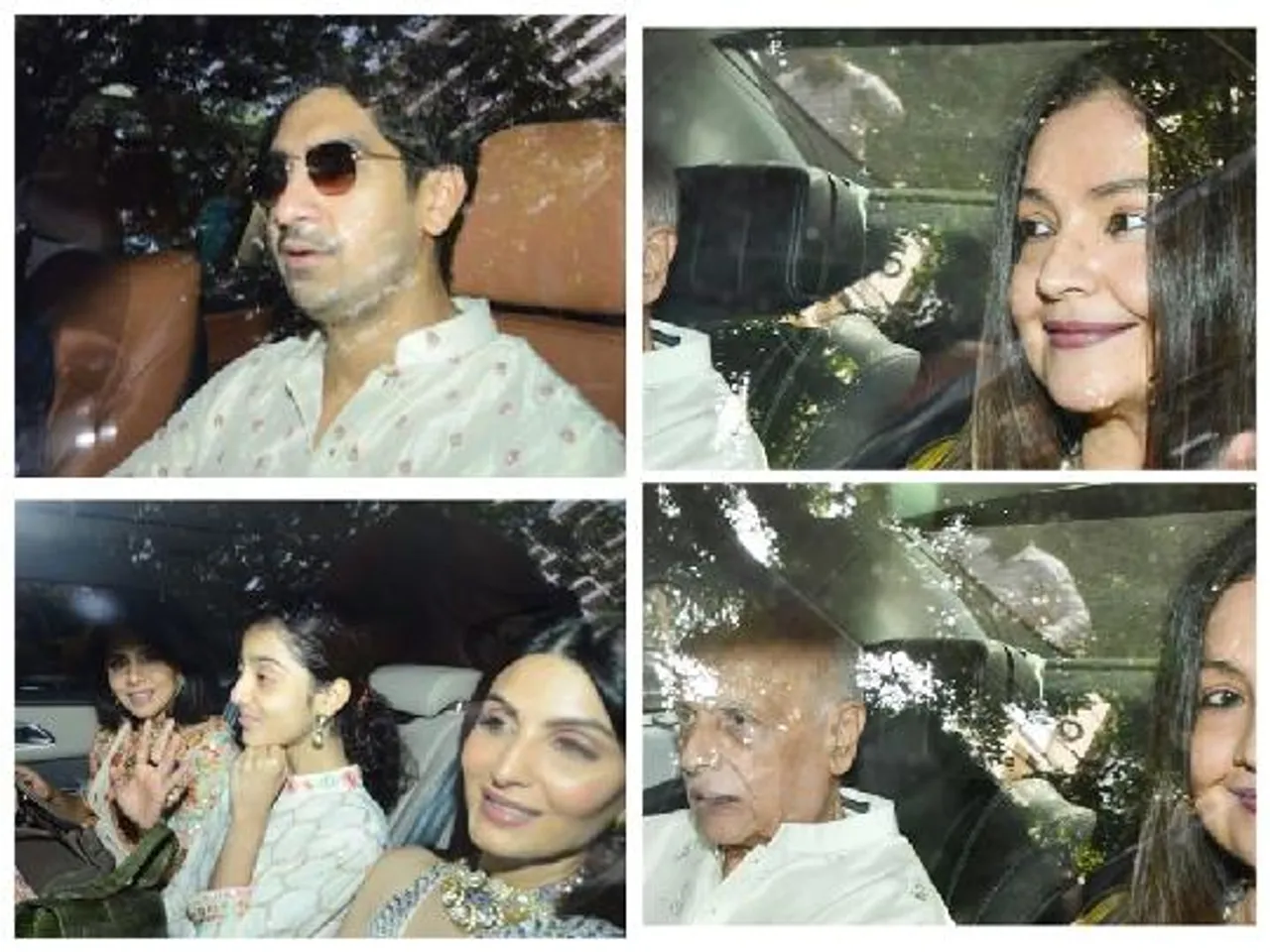 Mahesh Bhatt And Pooja Bhatt Arrives At RK House