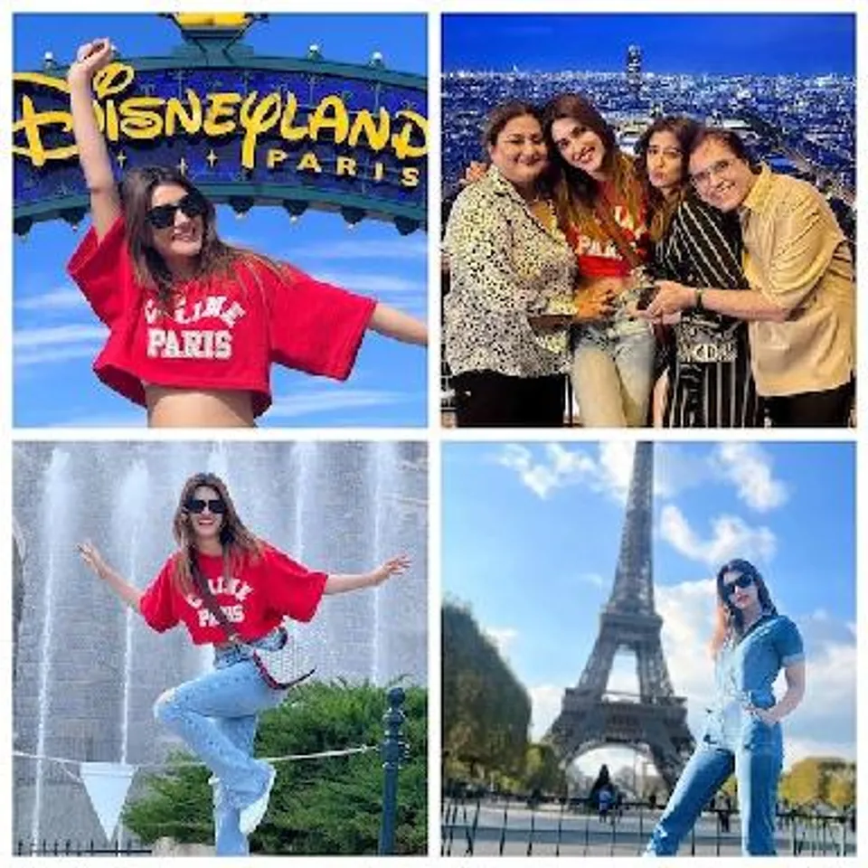 Kriti Sanon In Disneyland Paris With Family