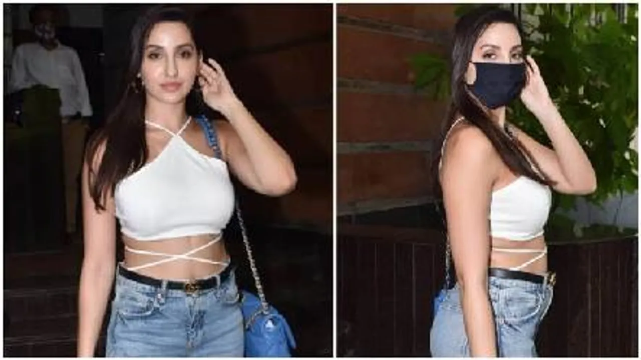 Nora Fatehi Spotted At Airport