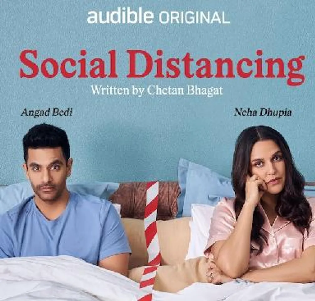 Neha Dhupia And Angad Bedi In Social Distancing